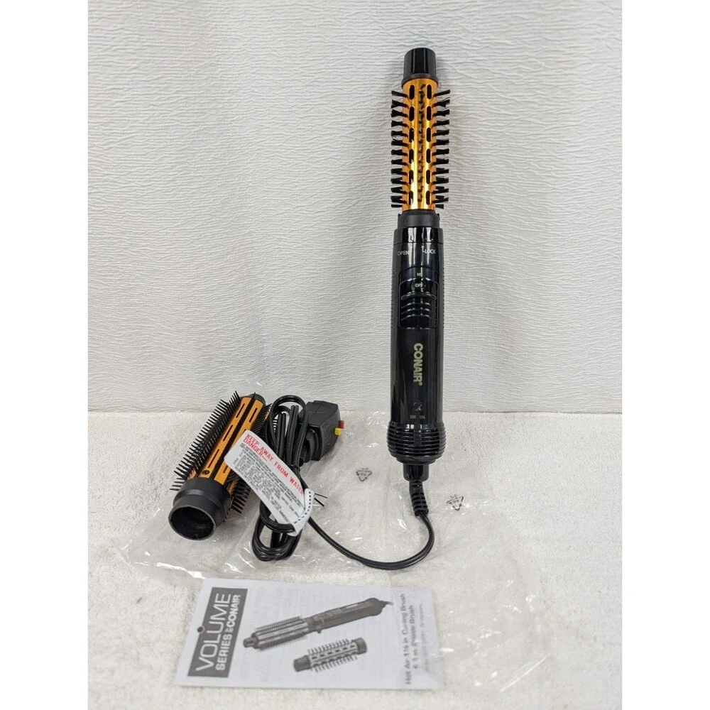Conair - 2-in-1 Hot Air Curling Combo - Includes 1.5